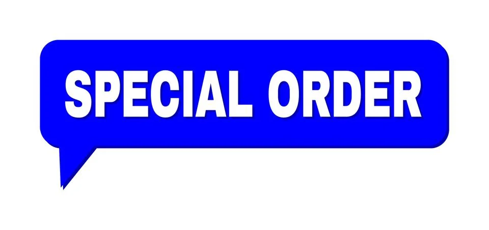Chat SPECIAL ORDER Colored Bubble Message イラスト素材