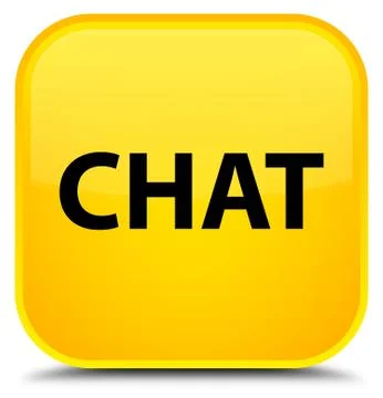 Chat special yellow square button Stock Illustration