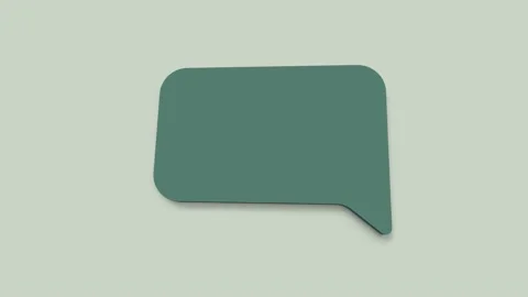 Chat, speech bubble 3d icon animation on green background. 4K Stock Footage 157498310