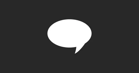 Chat, speech bubble animation. Motion graphic design. Alpha channel. Stock Footage 164402891