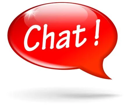Chat speech bubble Stock Illustration