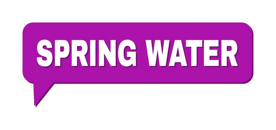 Chat SPRING WATER Colored Bubble Frame Stock Illustration