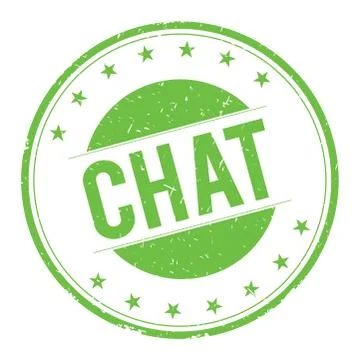 CHAT stamp sign Stock Illustration