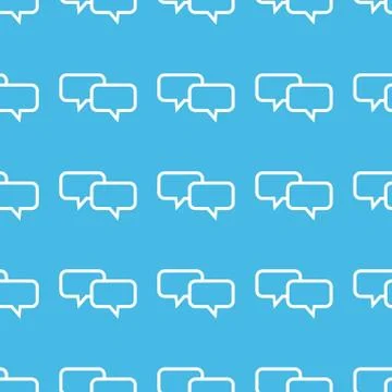 Chat straight pattern Illustrazione stock