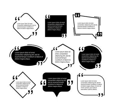 Chat talk bubble icon logo vector. Message icon. Quote on white background Stock Illustration