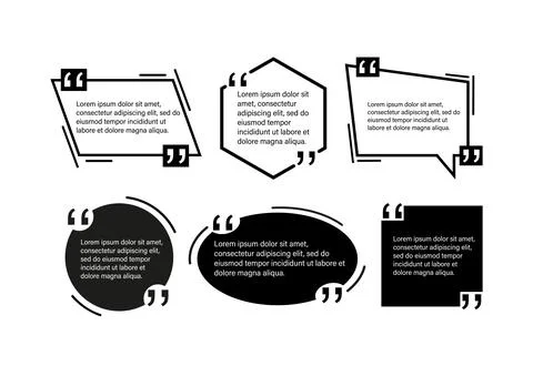 Chat talk bubble icon logo vector. Message icon. Quote on white background Stock Illustration