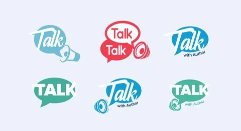 Chat talk speak icon, communication consulting logo, answer dialogue messaging Stock Illustration