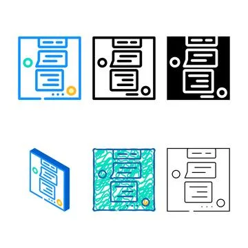 Chat testimonial color icon vector clean Illustrazione stock