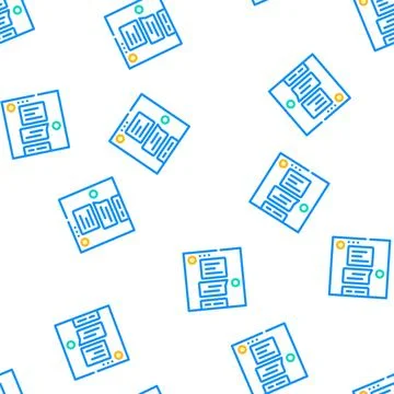Chat testimonial vector seamless pattern Stock Illustration