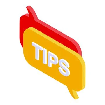 Chat tips icon, isometric style Stock Illustration