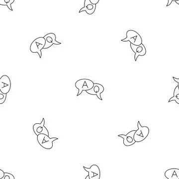 Chat translate pattern seamless Illustrazione stock