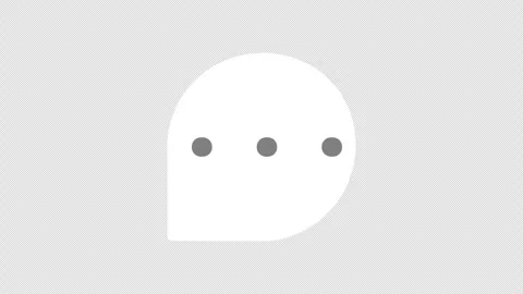 Chat Typing Message Icon Animation Video stock 342591909