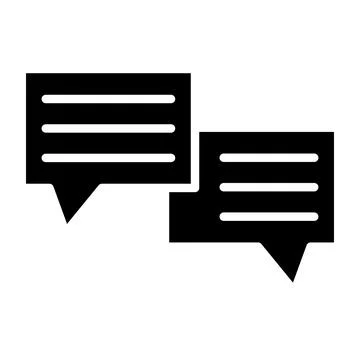 Chat Vector Icon Design Illustration Stock Illustration