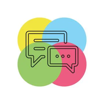 Chat vector icon Stock Illustration