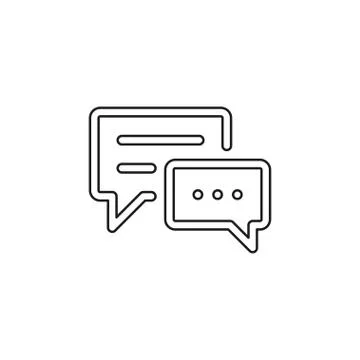 Chat vector icon Stock Illustration