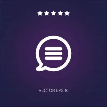 Chat vector icon Stock Illustration
