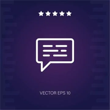 Chat vector icon Stock Illustration
