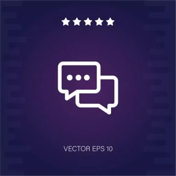 Chat vector icon Stock Illustration