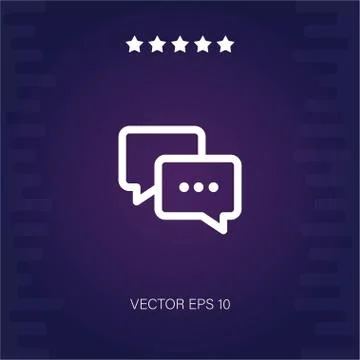 Chat vector icon Stock Illustration