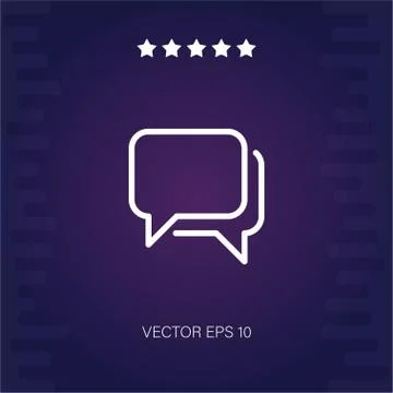 Chat vector icon Stock Illustration