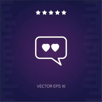 Chat vector icon Stock Illustration