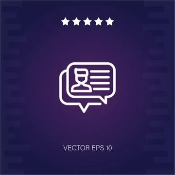 Chat vector icon Stock Illustration