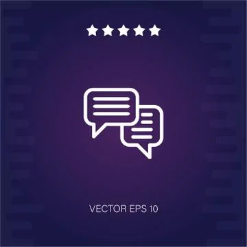 Chat vector icon Stock Illustration