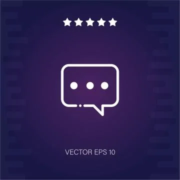 Chat vector icon Stock Illustration