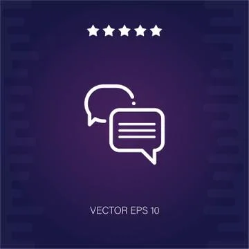 Chat vector icon Stock Illustration