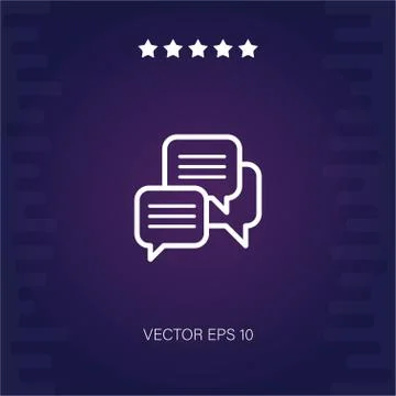 Chat vector icon Stock Illustration