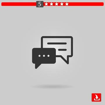 Chat vector icon Stock Illustration