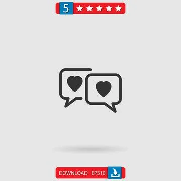 Chat vector icon Stock-Illustration
