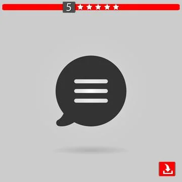 Chat vector icon Stock Illustration