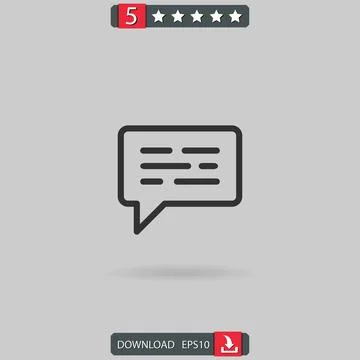 Chat vector icon Stock Illustration