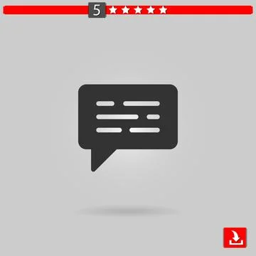 Chat vector icon Stock Illustration