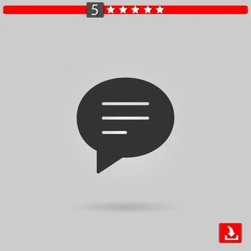 Chat vector icon Stock Illustration