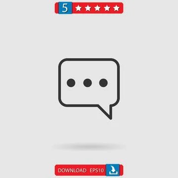 Chat vector icon Stock Illustration