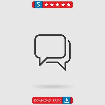 Chat vector icon Stock Illustration