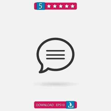 Chat vector icon Stock Illustration