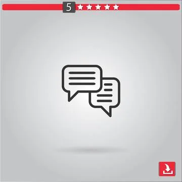 Chat vector icon Stock Illustration