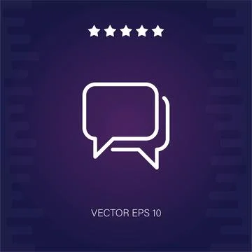 Chat vector icon Stock Illustration