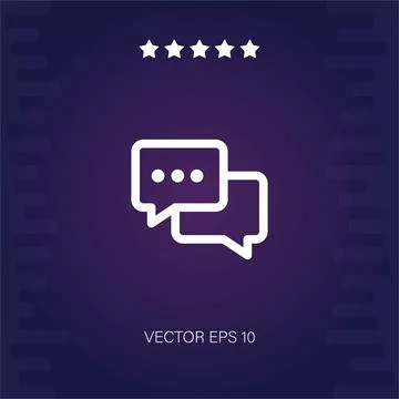 Chat vector icon Stock Illustration