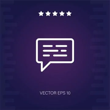 Chat vector icon Stock Illustration