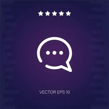 Chat vector icon Stock Illustration