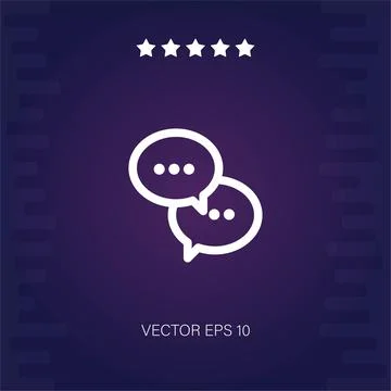 Chat vector icon Stock Illustration
