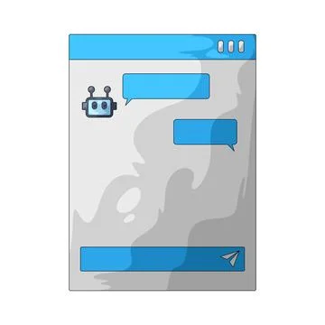 Chatbot agent illustration Stock Illustration