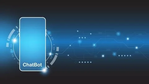 Chatbot Ai artificial intelligence technology hitech concept. イラスト素材