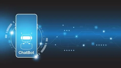 Chatbot Ai artificial intelligence technology hitech concept. Stock Illustration