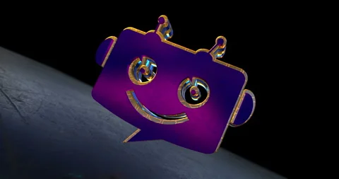 Chatbot ai assistant symbol 3d spectacular animation Vidéo 344373492