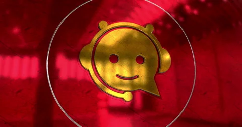 Chatbot ai assistant symbol 3d metal style animation Vidéo 344373918